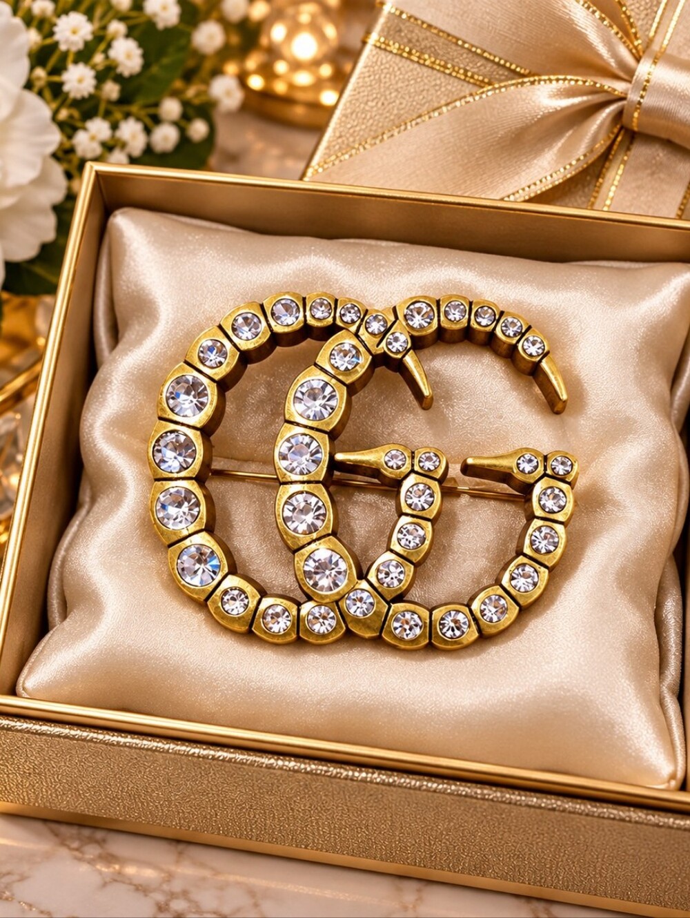 GG Monogram Brooch